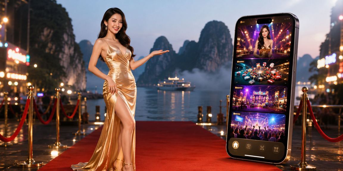 Người dùng trên vịnh Hạ Long xem phân tích casino trên điện thoại di động